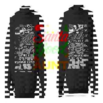 Dear Santa I Tried To Be Good But I Take After My Aunt Tank Top Sweatshirt Unisex | Mazezy