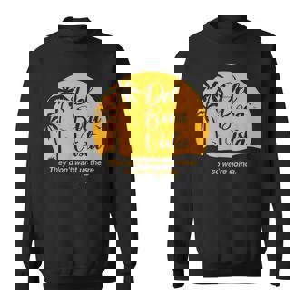 Del Boca Vista Apparel -Adults Retirement Community Vacation Black Small Short Sleeve Sweatshirt - Thegiftio