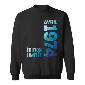 Depuis Avril 1974 Année 1974 Retro 1974 Édition Limitée Sweater e - Cadeauxyz