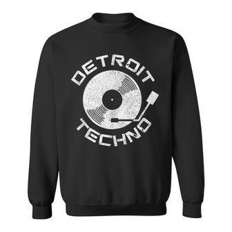 Detroit Techno Disco Deinilo Dj Retro House Music Michigan In Mangas Camisa de entrenamiento - Regaloses