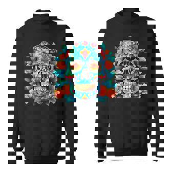 Dia De Los Muertosugarkull Chemise Dia De Los Muertos Sweater e - Cadeauxyz