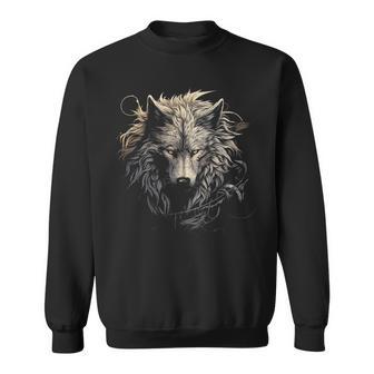 Dibujo En Tinta De Lobo En Blanco Y Negro Del Parque Nacional Camisa de entrenamiento - Regaloses