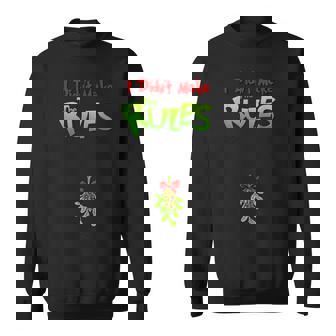 I Didn't Make The Rules Naughty Christmas Holiday Cartoon Sweatshirt | Seseable FR