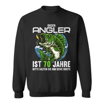 Diese Angler Legende Ist 70 Jahre 70 Geburtstag Angel Sweatshirt - Seseable