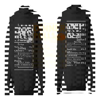 Dinner Rolls Nutrition Facts Bread Food Sweatshirt Unisex | Mazezy