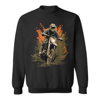 Dirt Bike Camouflage Motocross Motorrad Für Jungen Sweatshirt - Geschenkecke