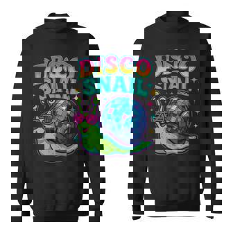 Disco Snail Retro Groove Bright Colorful Sweatshirt Unisex | Mazezy