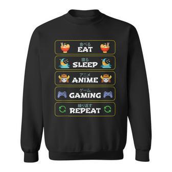 Disfraz De Regalo Eatleep Anime Gaming Repeat Paraideojuegos In Mangas Camisa de entrenamiento - Regaloses