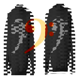 Distressed Bass Clef Or F For Bassist Musician Tank Top Sweatshirt Unisex | Mazezy