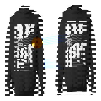 Dive Right In Volleyball Sweatshirt Unisex | Mazezy