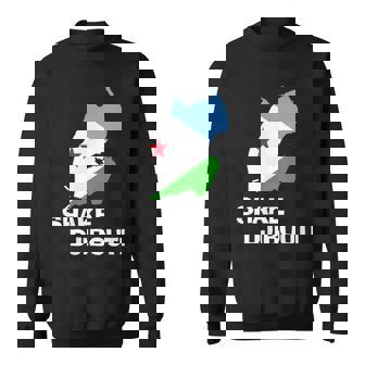 Djibouti SHAKE DJIBOUTI Country Flag Sweatshirt Unisex | Mazezy