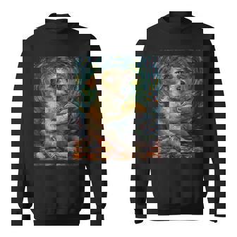 Dog Eating Taco Graphic Art Sweatshirt Unisex | Mazezy