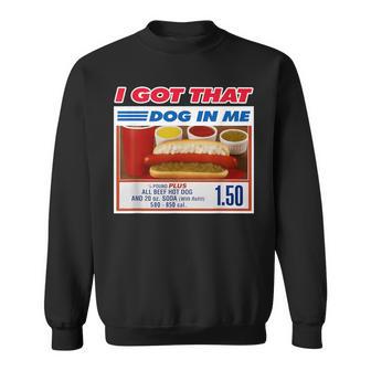 I Got That Dog In Me Hotdog Christmas Ugly Style Sweatshirt - Monsterry