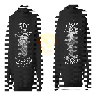 Dog Today Is Gonna Be The Day-That They'Re Gonna Throw It Sweatshirt Unisex | Mazezy