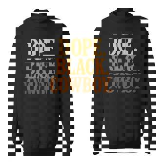 Dope Cowboy Bold Western African American Pride Tank Top Sweatshirt Unisex | Mazezy