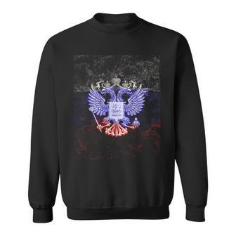 Drapeau De La Russie Avec Blason Double Aigle Sweater e - Cadeauxyz