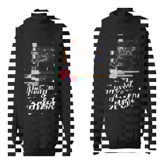 I Drive Fast And Barefoot Cute Sewing Machine Quilting Sweatshirt Unisex | Mazezy