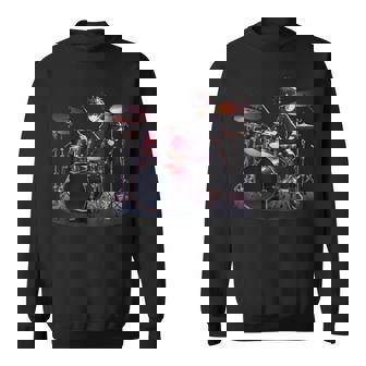 Drums ドラマーバンド ドラムセット ドラムセット スウェットシャツ - Kawaiitshirt