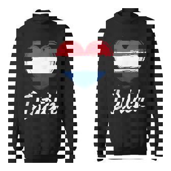 Dutch Heart Netherlands Flag Tank Top Sweatshirt Unisex | Mazezy