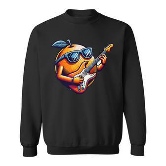 E-Guitar Cool Orange Avec Lunettesoleil Sweater e - Cadeauxyz