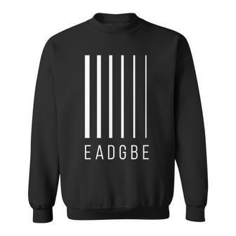 Eadgbe 6弦ギタープレーヤー&ギタリスト クールなミュージシャン 長袖tシャツ スウェットシャツ - Kawaiitshirt