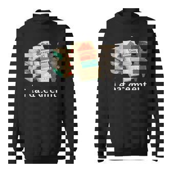 I Eat Cement 猫シャツ キッズ 面白い ダンク 猫 ミーム スウェットシャツ - Kawaiitshirt