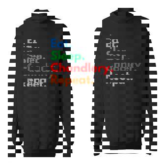 Eat Sleep Chandlery Repeat For Boat Owners And Ocean Lovers Tank Top Sweatshirt Unisex | Mazezy