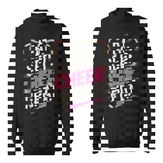 Eat Sleep Cheer Repeat Cheer Coach Cheerleading Tank Top Sweatshirt Unisex | Mazezy