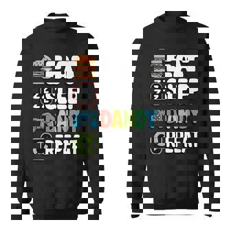 Eat Sleep Dandy Repeat Gamer Sweatshirt Unisex | Mazezy