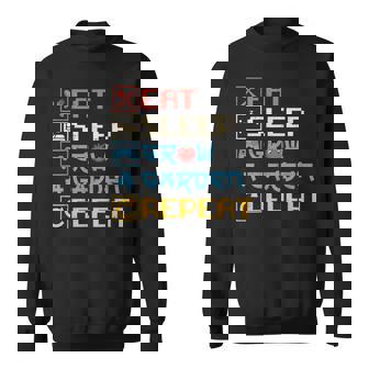 Eat Sleep Grow A Garden Repeat Gardening Lover Gaming Sweatshirt | Seseable UK