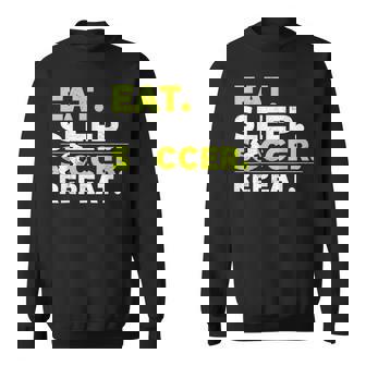 Eat Sleep Soccer Repeat Soccer Player Coach Boys Sweatshirt Unisex | Mazezy