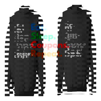 Eatleep クーポンリピート クーポンコレクター&クーポン愛好家 長袖tシャツ スウェットシャツ - Kawaiitshirt