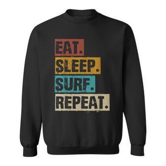 Eatleepurf Repeat Divertidourfista Retrointage Camisa de entrenamiento - Regaloses