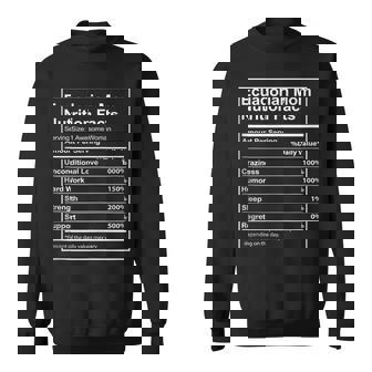 Ecuadorian Mom Nutrition Facts For Ecuadorian Mom Tank Top Sweatshirt Unisex | Mazezy