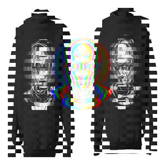 EDM Music Festival Techno Rave Optical Illusion Trippy Tank Top Sweatshirt Unisex | Mazezy