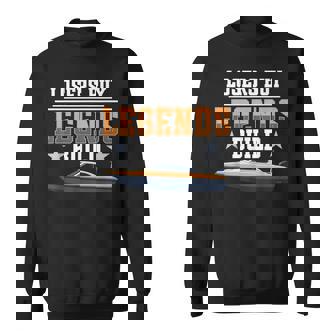 Electric Remote Control Boat Model Legends RC Boat Captain Sweatshirt Unisex | Mazezy