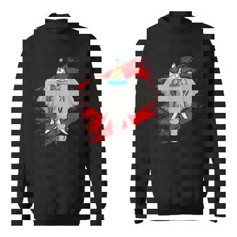 Elephant Birthday Party Hat Cute Safari Adventure Zookeeper Sweatshirt Unisex | Mazezy