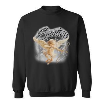 Emotion Cupid Angel Y2k Graphic Aesthetic Streetwear Sweatshirt - Thegiftio