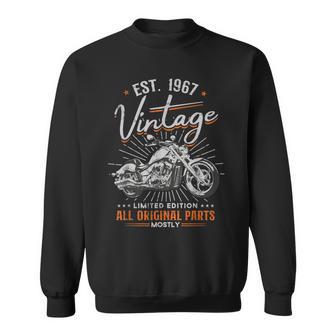Est 1967Intage All Original Parts Moto 56 Cumpleaños Camisa de entrenamiento - Regaloses