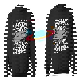 Everyone On Earth Can Fit Inside Uranus Space Joke Tank Top Sweatshirt Unisex | Mazezy