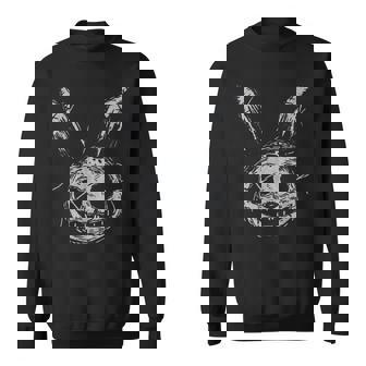 Evil Scary Bunny Rabbit Alt Goth Grunge Horror Aesthetic Sweatshirt - Monsterry
