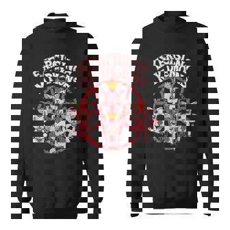 Exercising My Demons Gym Workout Demon Sweatshirt - Monsterry