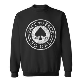 Face To Vintage Retro Face So Cal Music Classic Sweatshirt | Mazezy