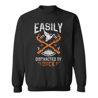 Facilement Distrait Par Les Canards Chasse Aux Canards Sweater e - Cadeauxyz