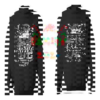 Family Christmas 2025 Matching Santa Hat Xmas Crew Pajamas Sweatshirt - Thegiftio