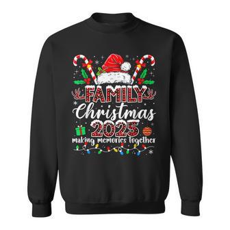 Family Christmas 2025 Red Santa Hat Matching Family Outfit Sweatshirt - Monsterry