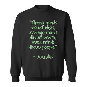 Famous Quote Philosophy Socrates Sweatshirt - Thegiftio UK