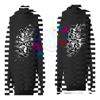 Fan Trikot Team Sport Dart Darts Dartspieler Retro Spruch Sweatshirt Unisex | Mazezy