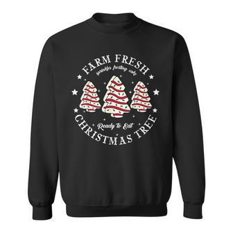 Farm Fresh Christmas Tree Xmas Cake Holiday Family Matching Sweatshirt - Thegiftio UK