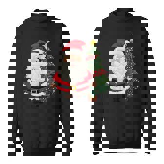 Farmhouse Santa Cozy Christmas Cheer Vintage Holiday Sweatshirt - Monsterry